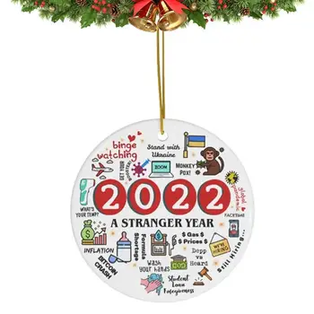 2022 Акриловое украшение на память 2022 Ежегодные события Рождественское украшение Памятный 2022 Год на память Подарки Декоративный сувенир
