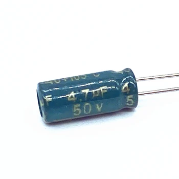  20 шт./лот высокочастотный низкоимпедансный алюминиевый электролитический конденсатор 50 В 4,7 мкФ размер 5 * 11 4,7 мкФ 20%