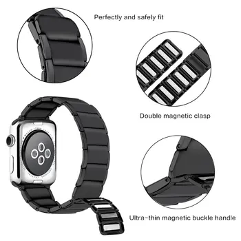 Ремешок с магнитной пряжкой Для Apple Watch Ultra 49 мм 8 7 45 мм 41 мм Ремешок для наручных часов из нержавеющей стали Для iwatch 6 5 4 3 SE 44 мм 40 мм