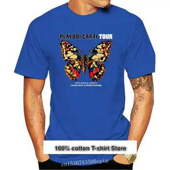 Playboi Carti Tour-camiseta negra, Camiseta de algodón de 100%, Sz, novedad de 2017