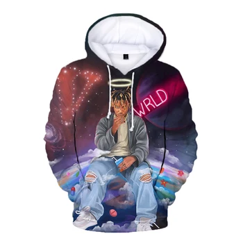 2023 RIP 999 Juice Wrld 3D Пуловер с капюшоном 999 Хип-хоп 3D Толстовка Толстовка Мужчины Женщины Пуловер Топы Fashin с капюшоном