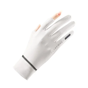Перчатки для езды на велосипеде с сенсорным экраном Нескользящий полный палец для вождения мотоцикла Летние охлаждающие перчатки