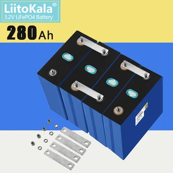 1-32 шт. LiitoKala 3,2 В 280 Ач Батарея Lifepo4 класса A 12 В 24 В 36 В 48 В Аккумуляторная батарея ЕС US Tax Free с шинами