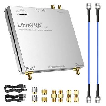 Анализатор цепей LibreVNA 2.0 100 кГц-6 ГГц, полный 2-портовый на базе USB с внешним опорным входом/выходом, 6-слойный измеритель печатной платы