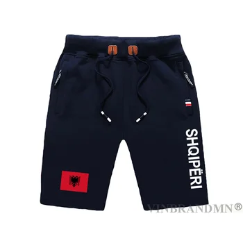 Республика Албания ALB Албанские мужские шорты пляжные новые мужские шорты для доски с флагом на молнии карман одежда шорты для бодибилдинга