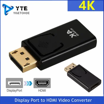 1080P DisplayPort DisplayPort - HDMI-совместимый адаптер 4K Папа DP2HDMI Женский Видео Аудио Конвертер Для ПК Ноутбук Проектор