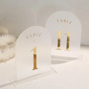  Матовая арка Номера свадебного стола с подставками 1-20, акриловые знаки и держатели 5x7 для свадебного приема