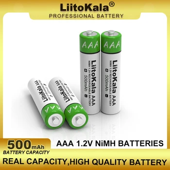 1-40 шт. LiitoKala Original AAA NiMH 1,2 В 500 мАч Аккумуляторная батарея подходит для игрушек, мышей, электронных весов и т. Д.