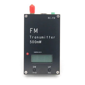 НОВЫЙ 2000M FM Передатчик 0,5 Вт Цифровой светодиодный дисплей Стерео FM Передатчик USB TYPE-C для DSP Вещательная радиостанция кампуса