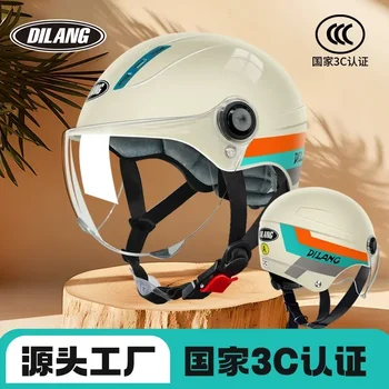  Мотоциклетный полушлем Защитный шлем для электромобилей против падения Дышащий и подходящий для всех сезонов