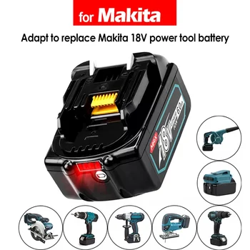 18 В Замена батареи Makita 18 В Литий-ионный аккумулятор Makita 6 Ач 8 Ач для аккумуляторной дрели BL1890 BL1860 BL1850 BL1840 BL1830