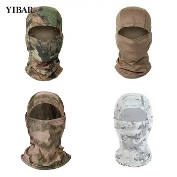 Тактический зимний камуфляж балаклава полнолицевая маска для мужчин и женщин военная шляпа для охоты на лицо защита от ветра теплая маска