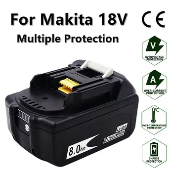 18V Makita BL1830 BL1840 BL185 Используйте последнюю версию литий-ионной аккумуляторной батареи 18 В 8 Ач 18 В DC18RC DC18RF литий-ионный CE
