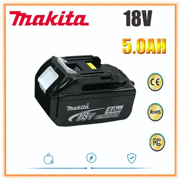 Makita Original 18V 5.0AH 6.0AH Аккумуляторная батарея для электроинструмента Светодиодная литий-ионная замена LXT BL1860B BL1860 BL1850