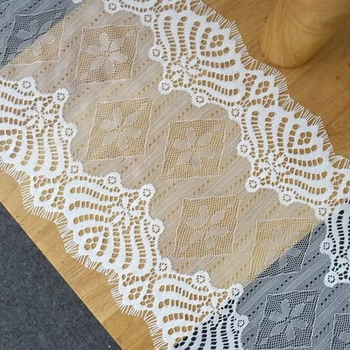изысканная двусторонняя сетка марля цветок ресницы кружева одежда ткань DIY домашний стол флаг аксессуары