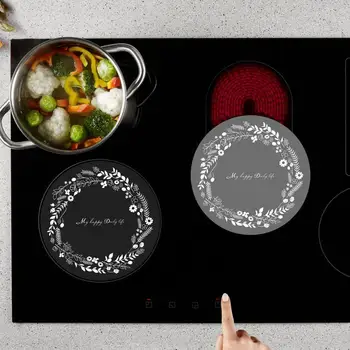Силиконовый индукционный протектор для плиты Коврик для индукционной варочной панели Нескользящая защитная пластина для выпечки Кухонные аксессуары