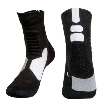 YUEDGE Профессиональные баскетбольные носки Влагоотводящие дышащие мягкие спортивные носки для мужчин (3 пары / упаковка)