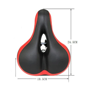  Ударопрочное кожаное седло с легким удобным широким мягким силикагелем Сиденье для шоссейного велосипеда Спортивные MTB Racing Велосипедная подушка
