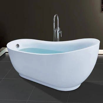  Овальная роскошная белая акриловая отдельно стоящая ванна для ванной комнаты Гидромассажные ванны