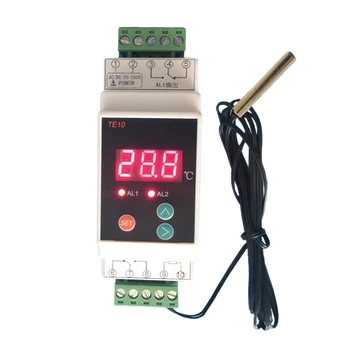Термостат на DIN-рейку с -40 ~ 110 °C Высокая/низкая температура НЕТ NC COMMON Инструмент