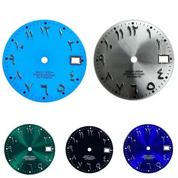 28,5 мм Алфавитный циферблат Арабский цифровой календарь Циферблат Антиквариат Подходит для NH35/36 Движение S Mark Dial Мужские часы