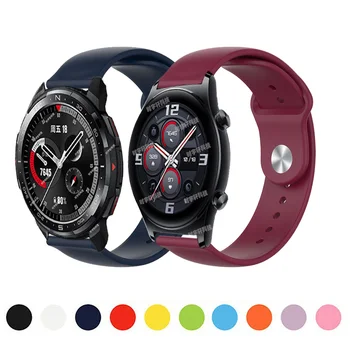 Honor GS3 / GS 3I / GS Pro Силиконовый ремешок для Honor Magic Watch 2 42 мм 46 мм браслет для часов Смарт-часы 20 мм 22 мм Ремешки