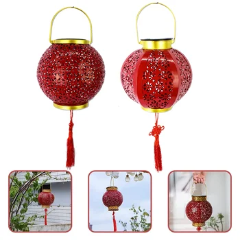 Солнечный китайский красный фонарь Традиционный китайский стиль Новогодний фестиваль Свадьба Предметы домашнего обихода Китайская культура Свадебное украшение